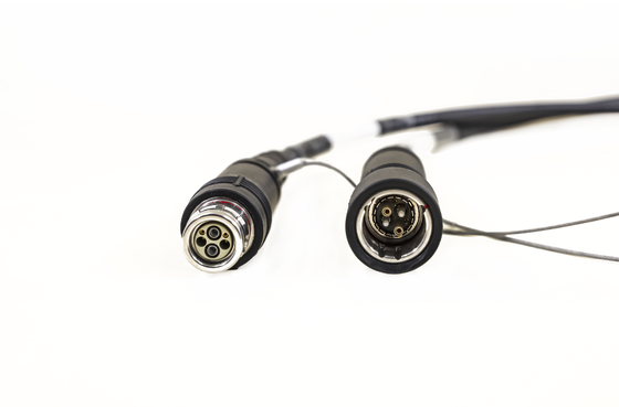 20000 Mating Cycles Stainless Steel Shell Push Pull Circular Connector for HDTV Camera Push Pull Connector