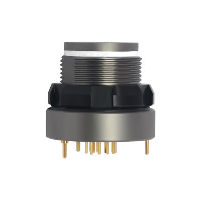 রেইমো A1CW*M-P04XBCO-OOOO AMC উচ্চ-ঘনত্ব পুশ পুল সংযোগকারী ৪ পিন সিলভার ৫০০০ চক্র